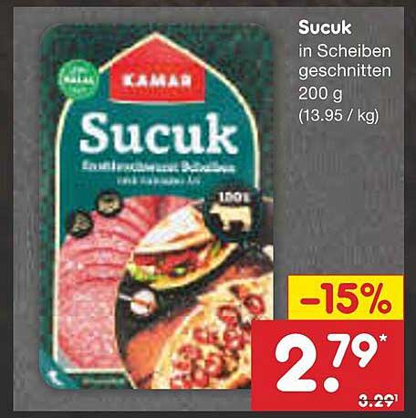 Sucuk in Scheiben geschnitten 200 g