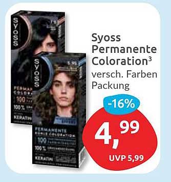 Syoss Permanente Coloration - verschiedene Farben, 100 ml