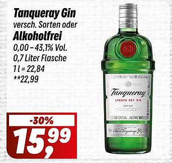 Tanqueray Gin - Verschiedene Sorten oder Alkoholfrei