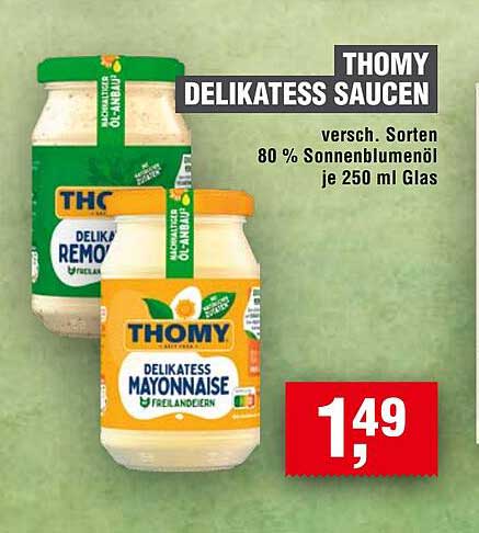THOMY DELIKATESS SAUCEN 250 ml - verschiedene Sorten