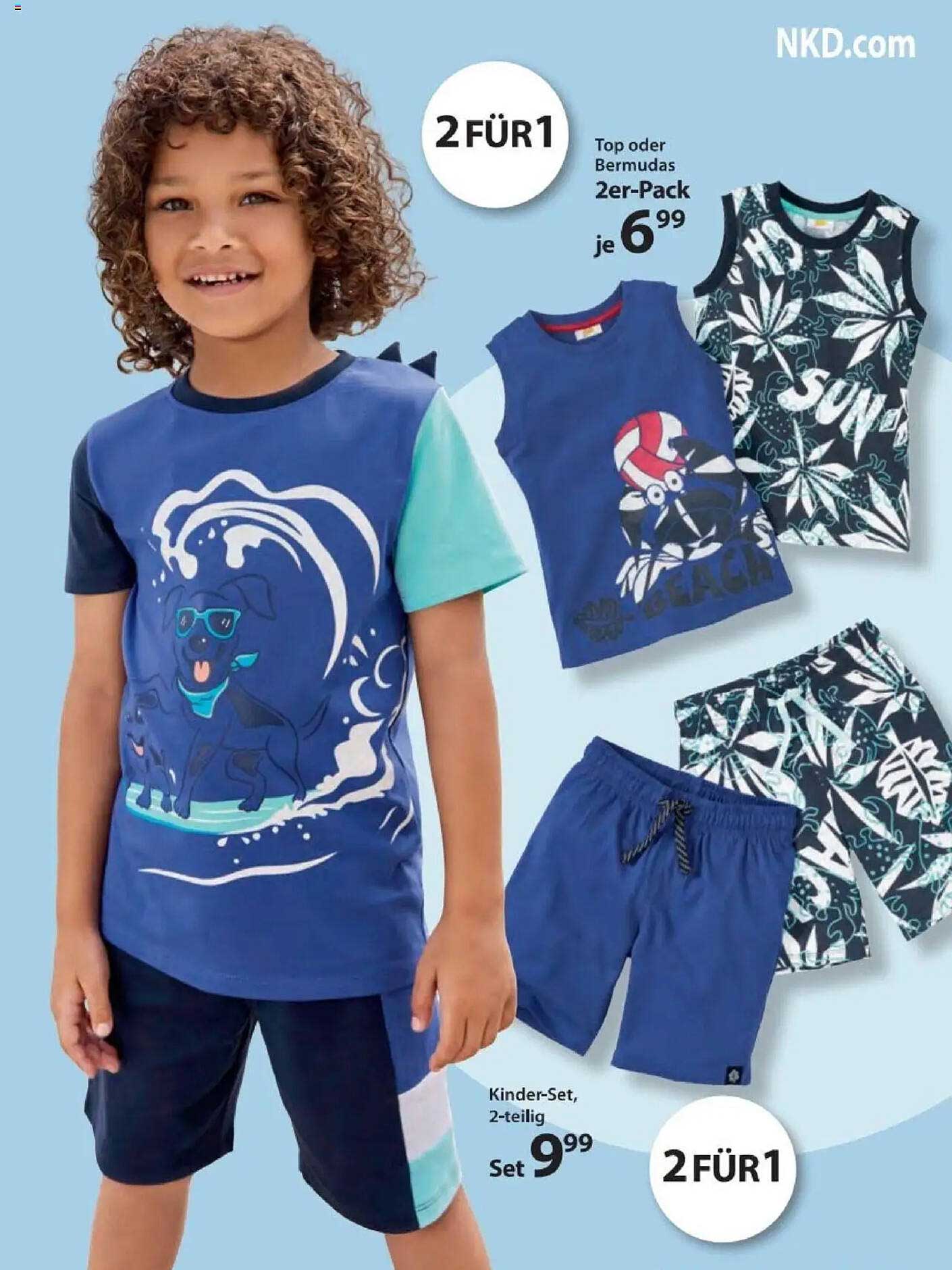 Top oder Bermudas 2er-Pack je 6,99