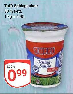 Tuffi Schlagsahne 30 % Fett, 200 g