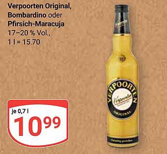 Verpoorten Original, Bombardino oder Pfirsich-Maracuja