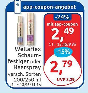 WellaFlex Schaumfestiger oder Haarspray - Verschiedene Sorten 200/250 ml