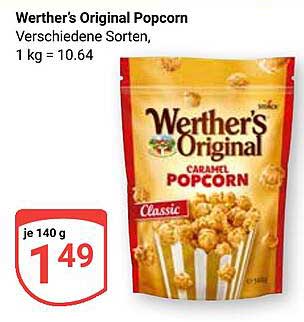 Werther's Original Popcorn - Caramel Popcorn 140 g