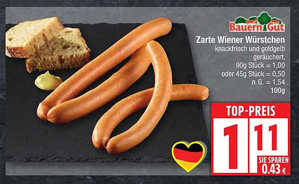 Zarte Wiener Würstchen