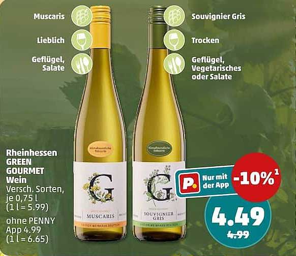 Rheinhessen GREEN GOURMET Wein Versch. Sorten, je 0,75 l