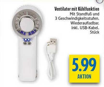 Ventilator mit Kühlfunktion