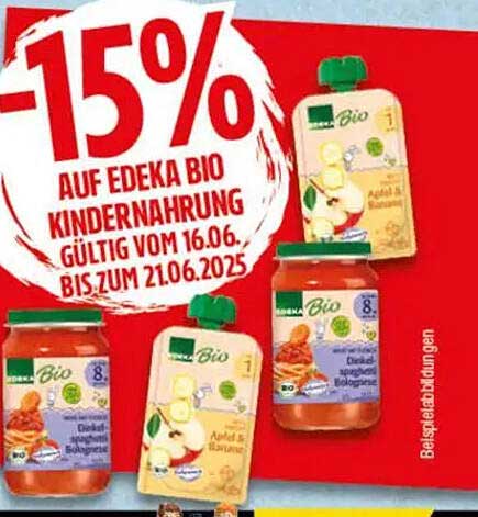 15% auf Edeka Bio Kindernahrung