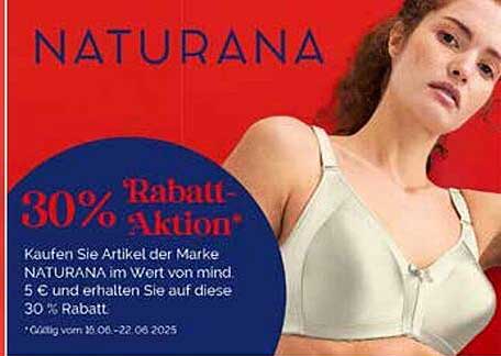 30% Rabatt-Aktion auf NATURANA Artikel