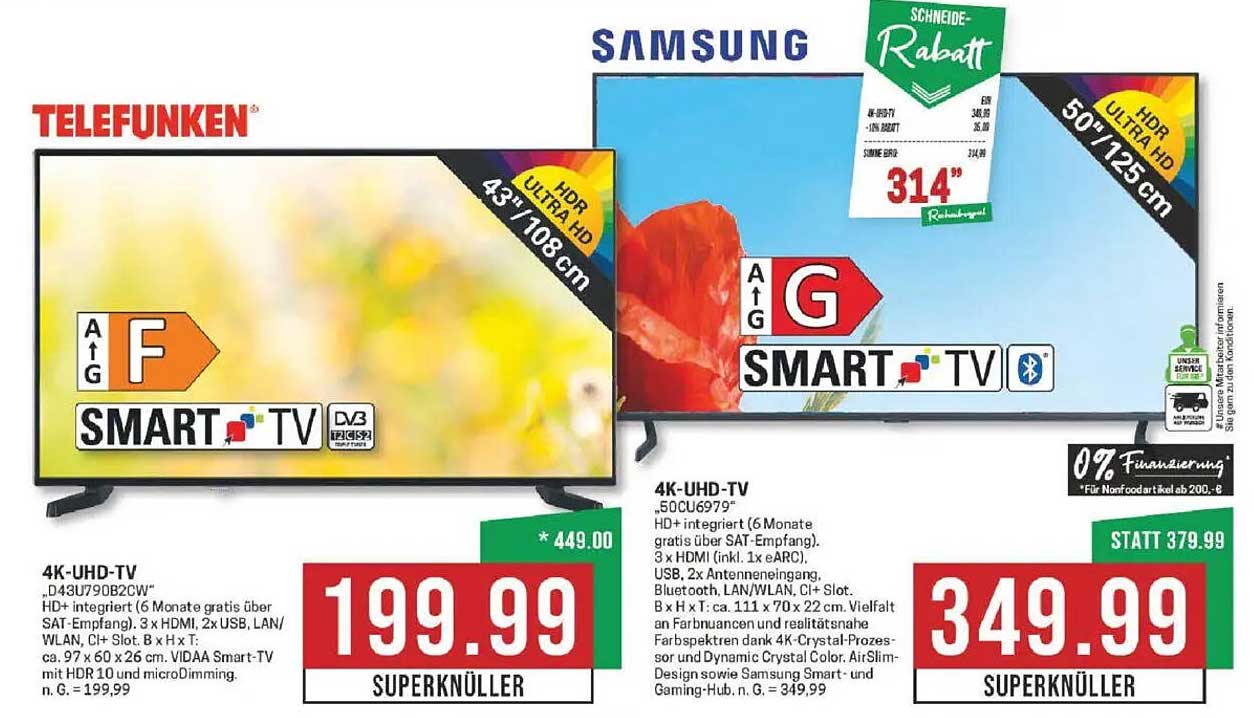 4K-UHD-TV 50CU6979 von Samsung - jetzt nur 349,99 €