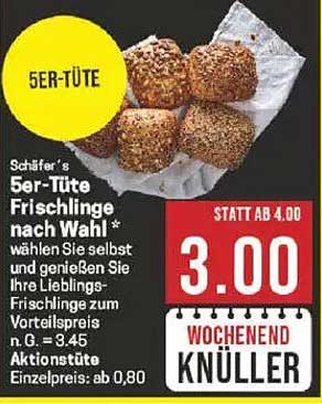 5er-Tüte Frischlinge nach Wahl
