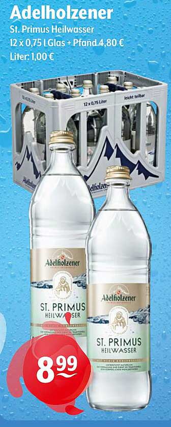Adelholzener St. Primus Heilwasser 12 x 0,75 L