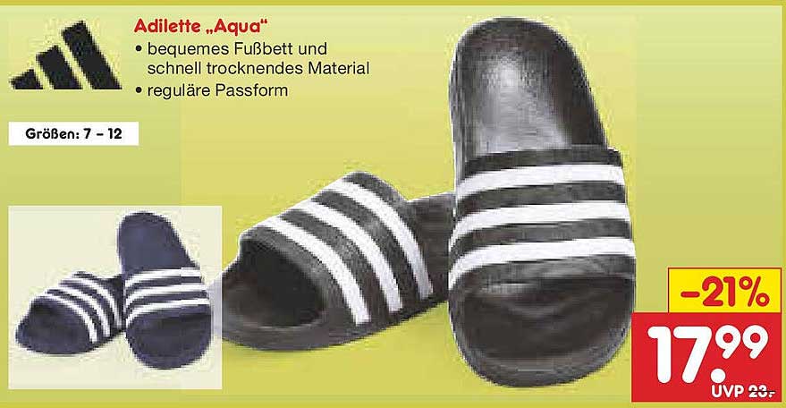 Adilette „Aqua“ – Bequeme Pantoletten für jeden Anlass