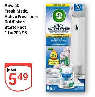 Airwick Fresh Matic, Active Fresh oder Duftflakon Starter-Set