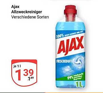 Ajax Allzweckreiniger - verschiedene Sorten