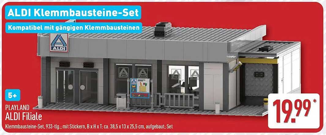 ALDI Klemmbaustein-Set kompatibel mit gängigen Klemmbausteinen