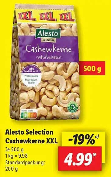Alesto Selection Cashewkerne XXL