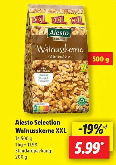 Alesto Selection Walnusskerne XXL 500 g