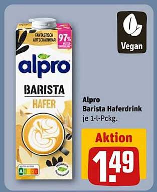 Alpro Barista Haferdrink je 1-L-Pckg.