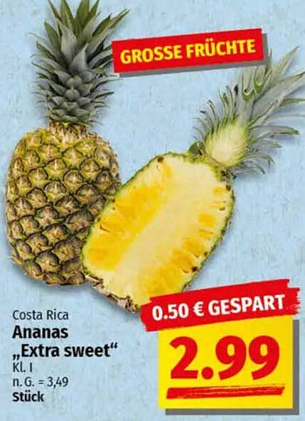 Ananas "Extra sweet" aus Costa Rica