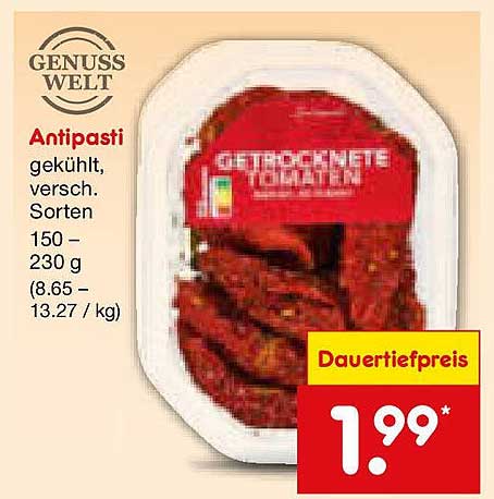 Antipasti, getrocknete Tomaten, 150 – 230 g