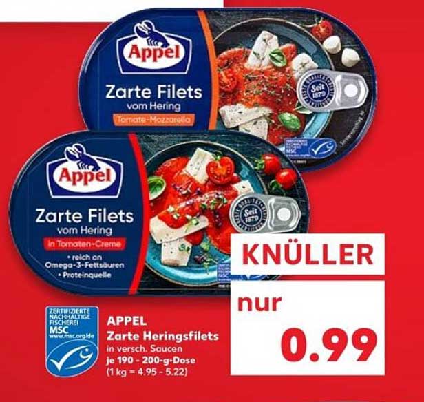 APPel Zarte Filets vom Hering in verschiedenen Saucen