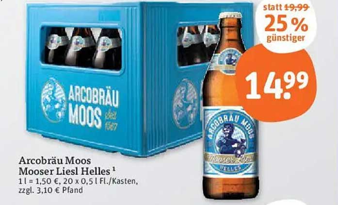 Arcobräu Moos Mooser Liesl Helles - 25% günstiger