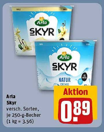 Arla Skyr - Verschiedene Sorten, je 250-g-Becher