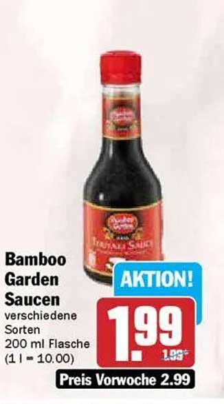 Bamboo Garden Saucen verschiedene Sorten 200 ml Flasche