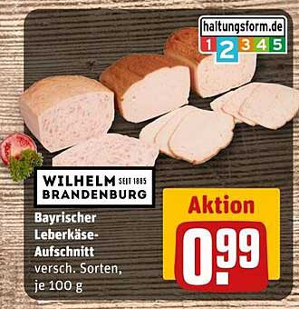 Bayrischer Leberkäse-Aufschnitt von Wilhelm Brandenburg