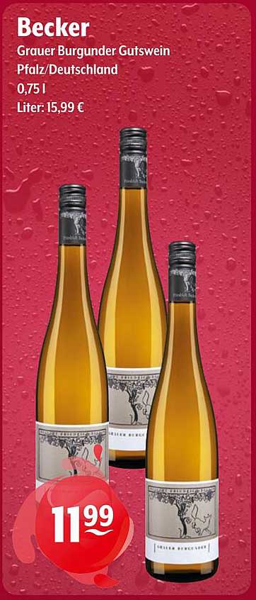 Becker Grauer Burgunder Gutswein 0,75 l