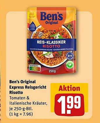 Ben's Original Express Reisgericht Risotto Tomaten & italienische Kräuter