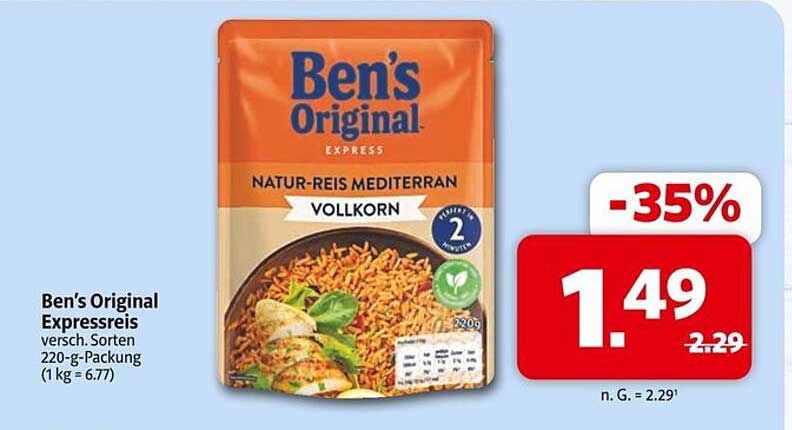Ben's Original Expressreis Mediterran Vollkorn 220g