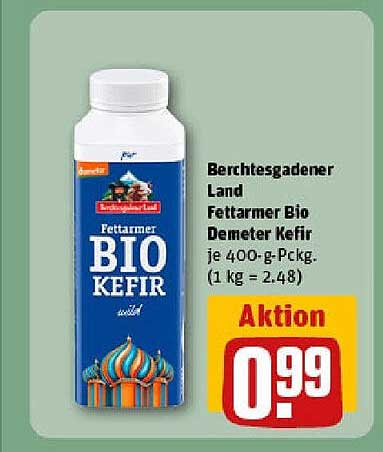 Berchtesgadener Land Fettarmer Bio Demeter Kefir 400 g