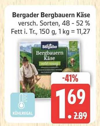 Bergader Bergbauern Käse - Verschiedene Sorten, 150 g