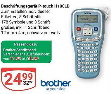 Beschriftungsgerät P-touch H100LB