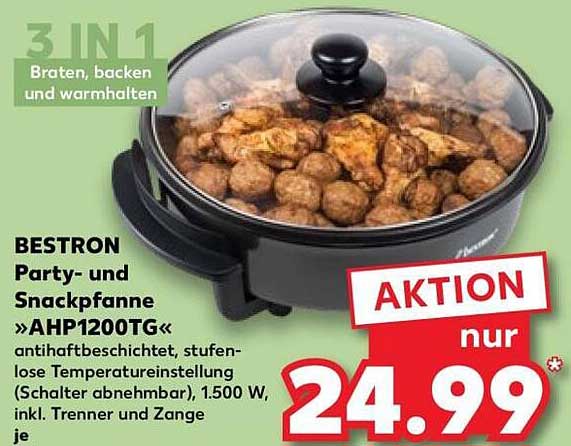 Bestron Party- und Snackpfanne »AHP1200TG«