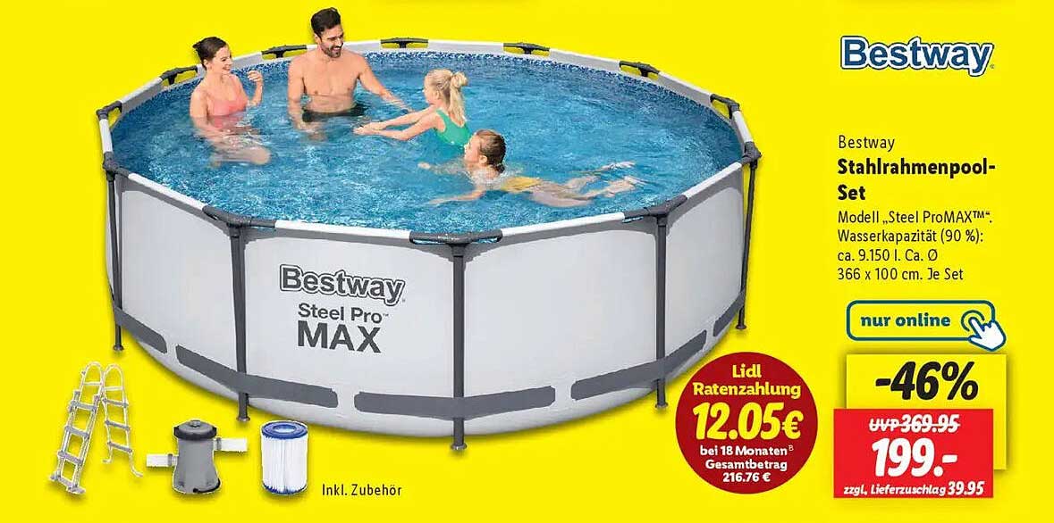 Bestway Stahlrahmenpool-Set