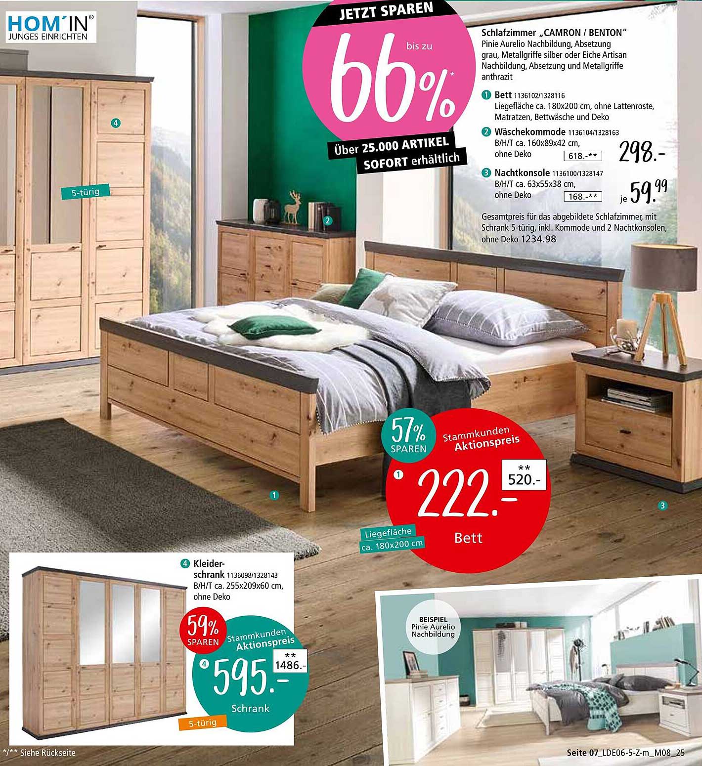 Bett CAMRON/BENTON von HOM'IN