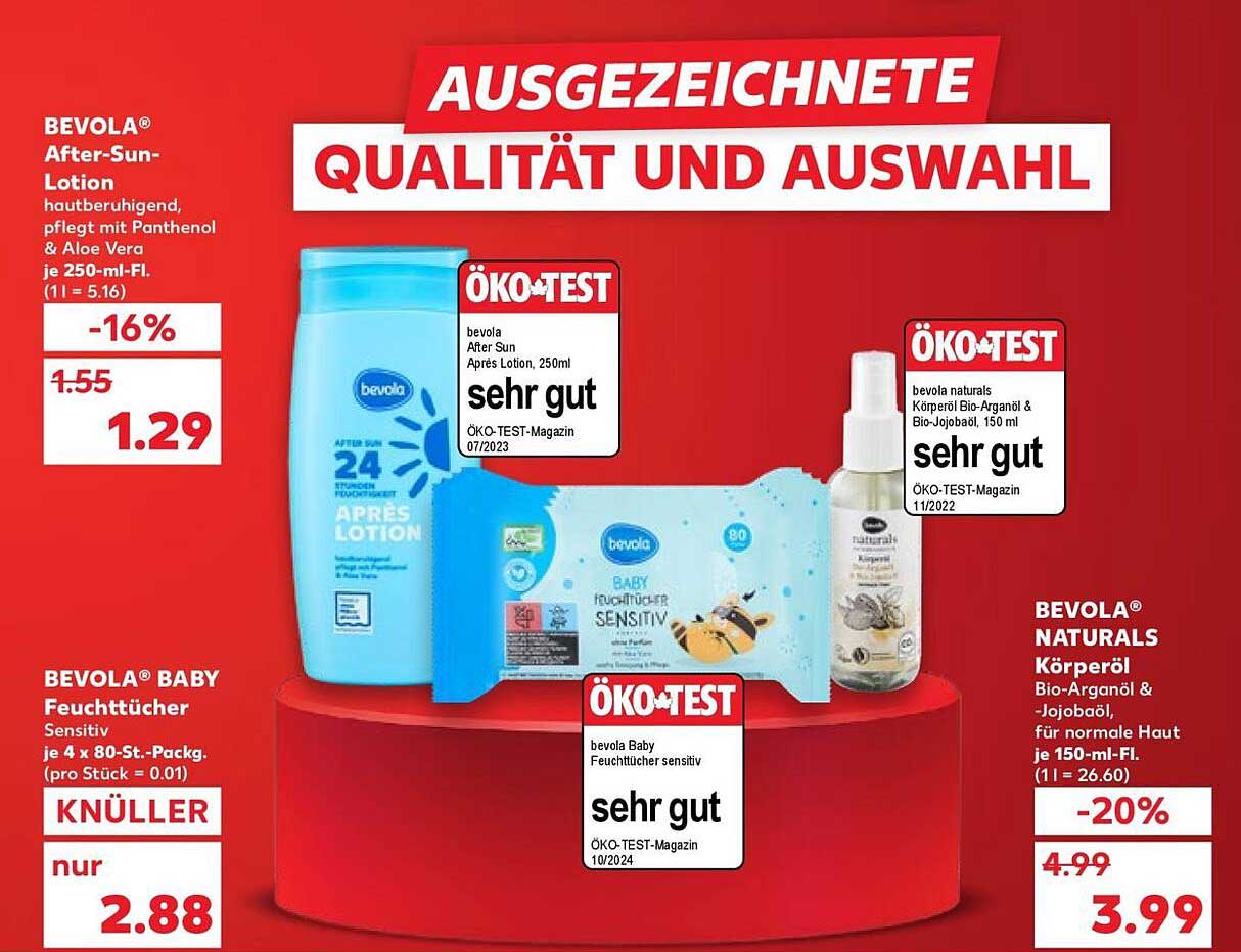 BEVOLA® After-Sun-Lotion 250 ml - Hautberuhigend mit Aloe Vera