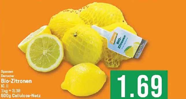 Bio-Zitronen K.I. 1kg für nur 1,69 €