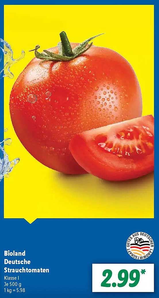 Bioland Deutsche Strauchtomaten - Klasse I