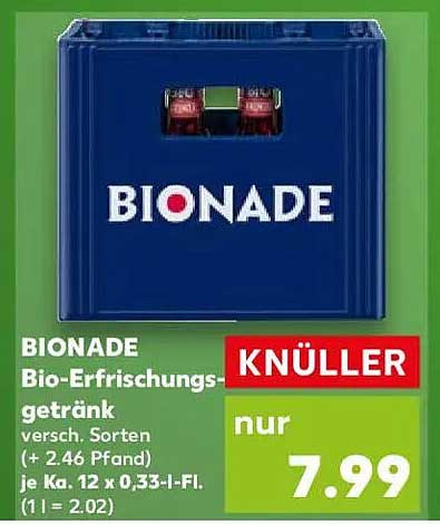BIONADE Bio-Erfrischungsgetränk - verschiedene Sorten