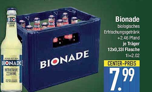 Bionade biologisches Erfrischungsgetränk 12x0,33l