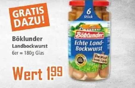 Böklunder Echte Landbockwurst 6er Glas