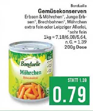 Bonduelle Gemüsekonserven - Möhrchen 200g Dose