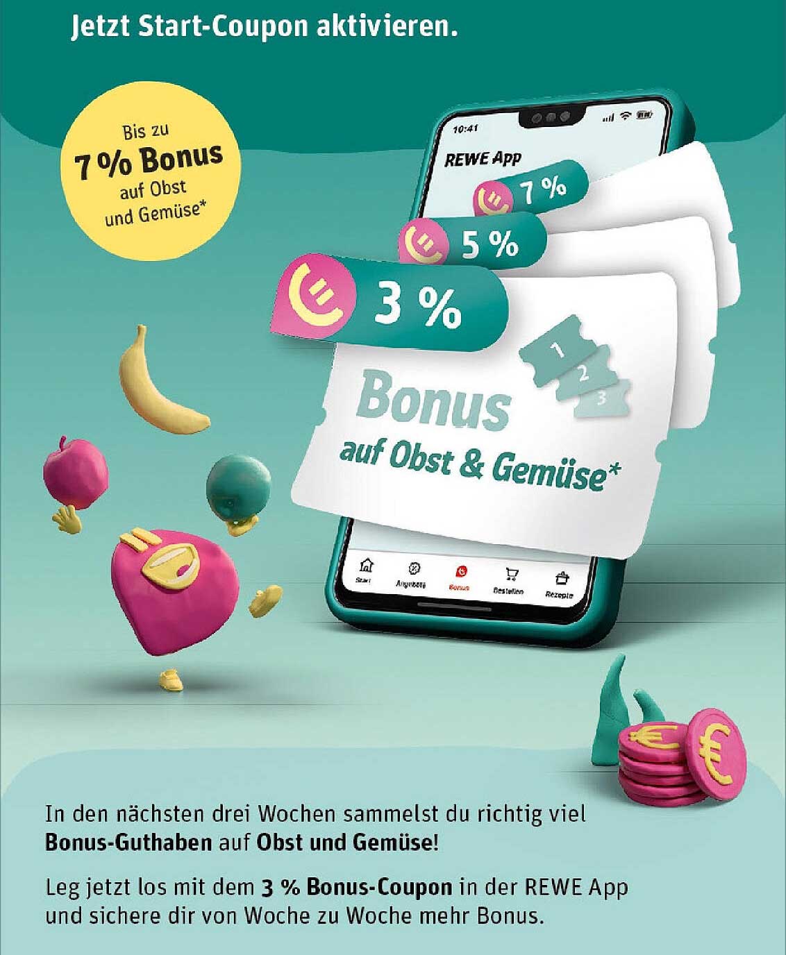 Bonus auf Obst und Gemüse – Bis zu 7% Rabatt sichern!