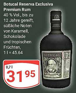 Botucal Reserva Exclusiva Premium Rum 0,7 l