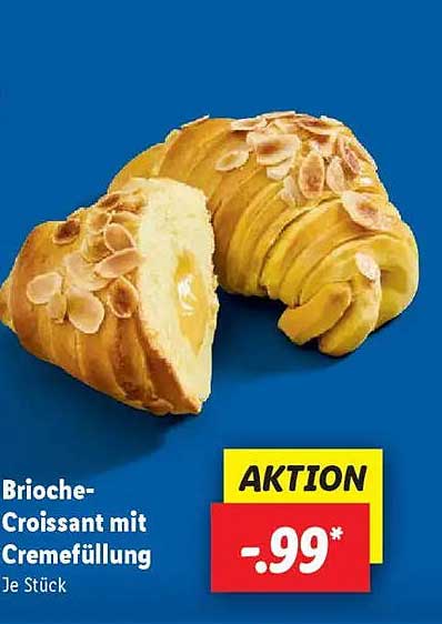 Brioche-Croissant mit Cremefüllung